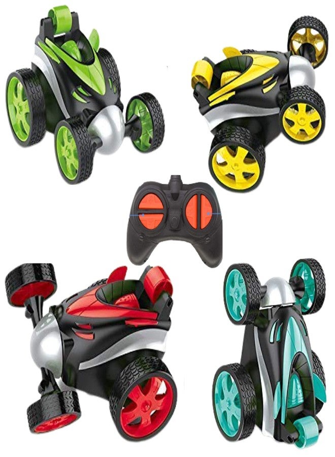 RENIAL® Outdoor RC Rechargeable Stunt Car with 360 Degree flip Plastic Material I Medium Size 20 cm I I Pack of 1 CAR I Multicolour - Image 1