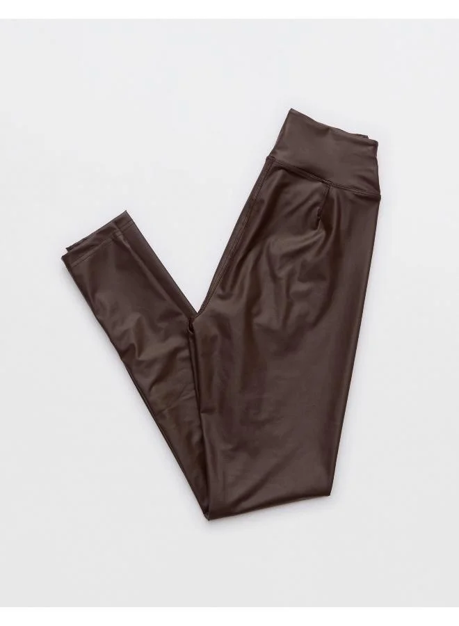 Aerie High Waist Pu Leggings