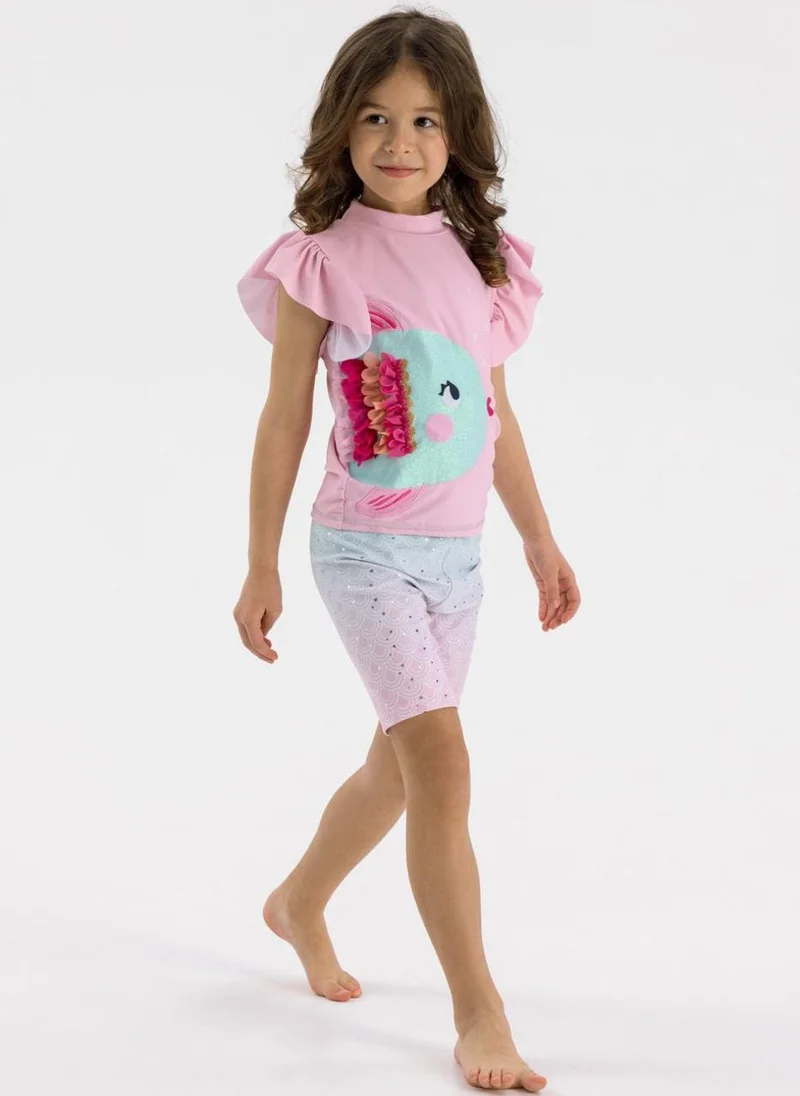 MINOTI KIds 2 Piece Short Sleeve Rash Top and Short Set
