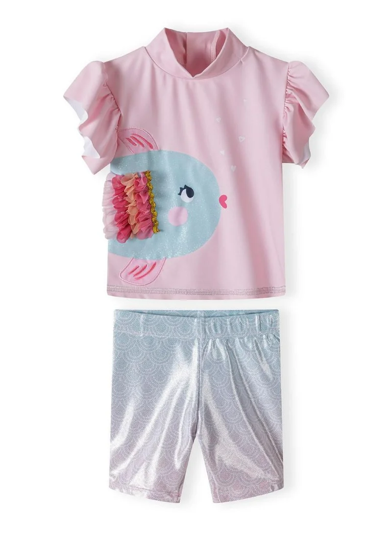 MINOTI KIds 2 Piece Short Sleeve Rash Top and Short Set