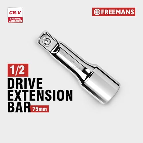 FREEMANS 1/2" Drive Socket Extension Bar - 75mm With CR-V Steel with Mirror Finish | Heavy Duty Socket Extension & Triple Chrome Plated Tool Use For Home & Industrial - Image 2