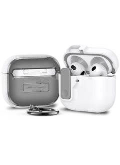 Elastic Cover Airpods 4 Generation Protective Cover Drop-resistant 2024 Suitable For Apple Earphone Case Simple Airpods Case-Color:White-Applicable Models:Airpods 1/2 Generation