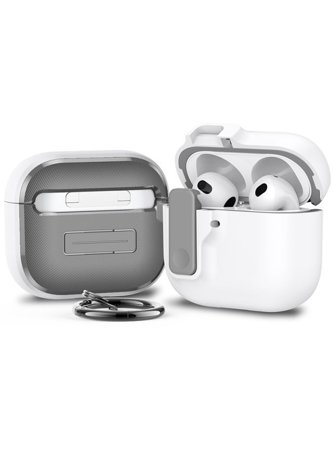 Generic - Elastic Cover Airpods 4 Generation Protective Cover Drop-resistant 2024 Suitable For Apple Earphone Case Simple Airpods Case-Color:White-Applicable Models:Airpods 1/2 Generation - Image 1