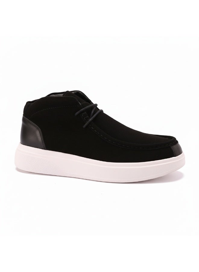 إيتاليانو حذاء رجالى برباط انيق مصنوع من شمواه جلد طبيعي - مزود بنعل رابر تركي مريح - Image 4