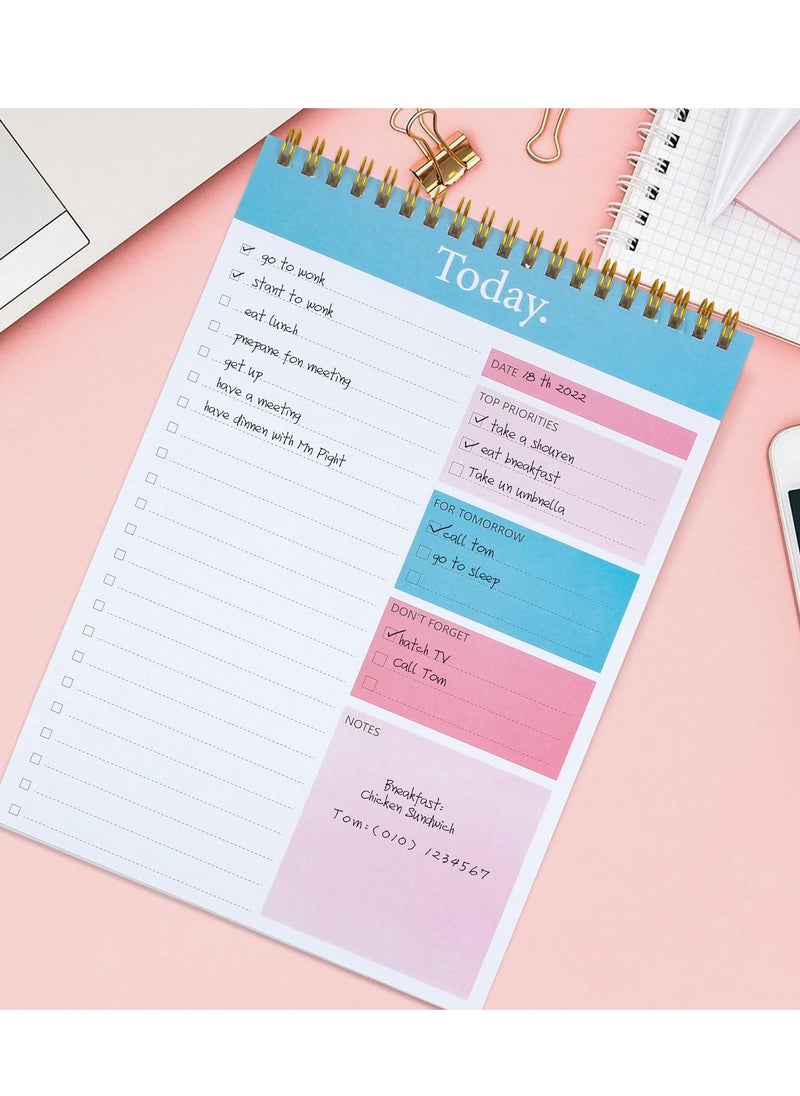 Excefore - To Do List Notepad, Weekly Agenda Planning Pad, Office Supplies Checklist Productivity Note Pad for Work and Personal Organized - Image 1