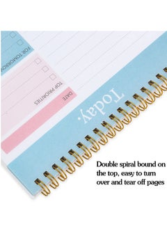 Excefore To Do List Notepad, Weekly Agenda Planning Pad, Office Supplies Checklist Productivity Note Pad for Work and Personal Organized  - Image 2