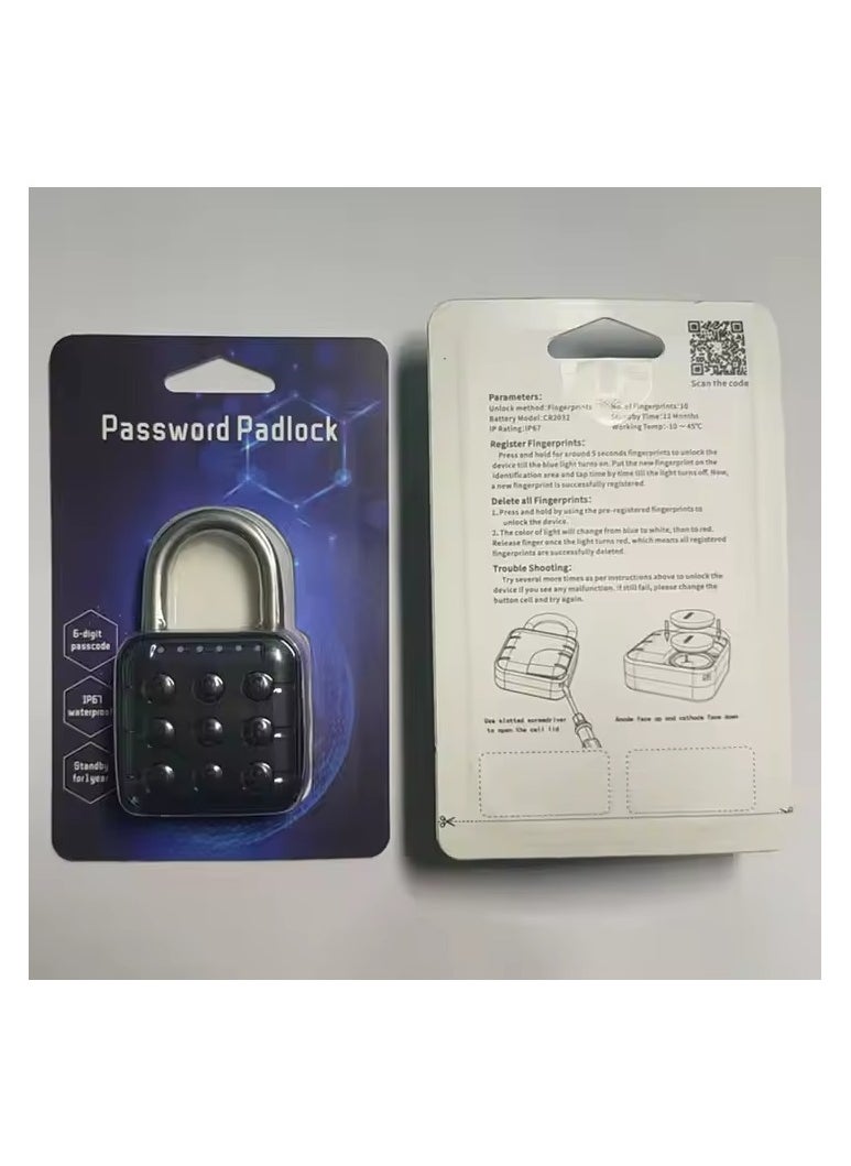 Push Button Combination Padlock – 10-Digit Security Code Lock for Gym, Locker, and Travel  - Image 3