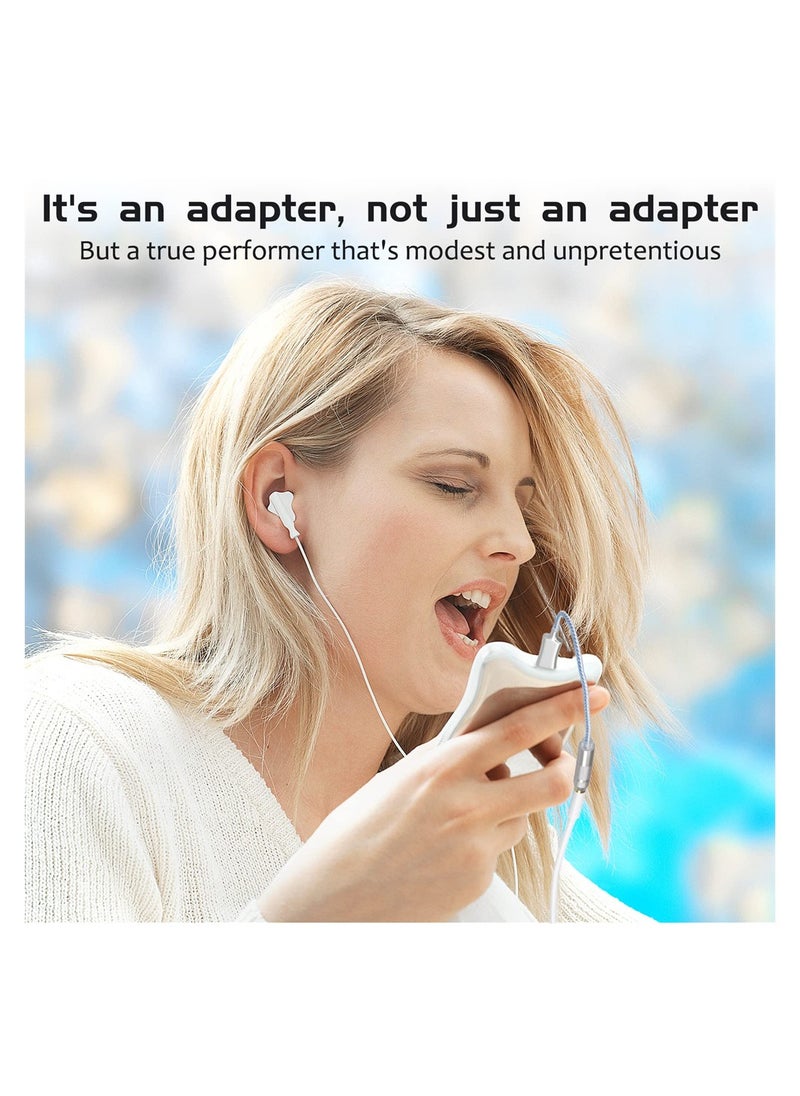 USB C to 3.5mm Audio Adapter, CX Pro USB C Headphone Adapter DAC Chip Headphone Amp HiFi Headphone Jack Adapter USB C to Headphone Jack for Type C Devices, Hi-Res Lossless Music