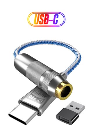 USB C to 3.5mm Audio Adapter, CX Pro USB C Headphone Adapter DAC Chip Headphone Amp HiFi Headphone Jack Adapter USB C to Headphone Jack for Type C Devices, Hi-Res Lossless Music - pzsku/Z1CEA717CCDA3C6214DC2Z/45/_/1738266781/182d0a55-a423-4ea0-88dc-a1d17f46afed