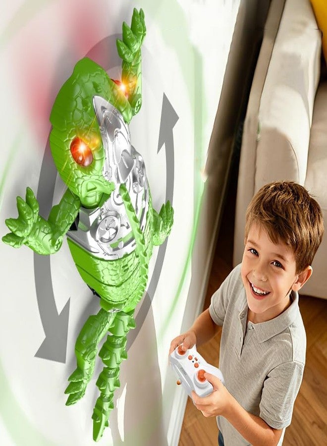 M MITLINK RC Wall Crawler Gecko, Rechargeable Remote Control Robot Kids Toys, Ceiling Wall Climbing Chameleon Funny Prank Toys Dual Mode Floor & Wall Driving Lizard Birthday Gifts for Boys Girls (Colorful) - Image 1