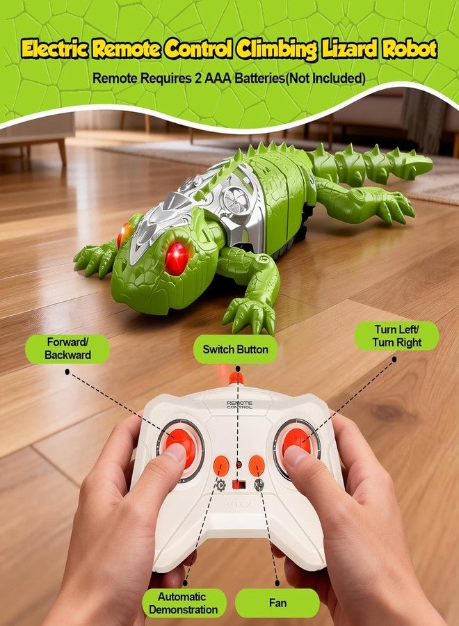 M MITLINK RC Wall Crawler Gecko, Rechargeable Remote Control Robot Kids Toys, Ceiling Wall Climbing Chameleon Funny Prank Toys Dual Mode Floor & Wall Driving Lizard Birthday Gifts for Boys Girls (Colorful) - Image 3