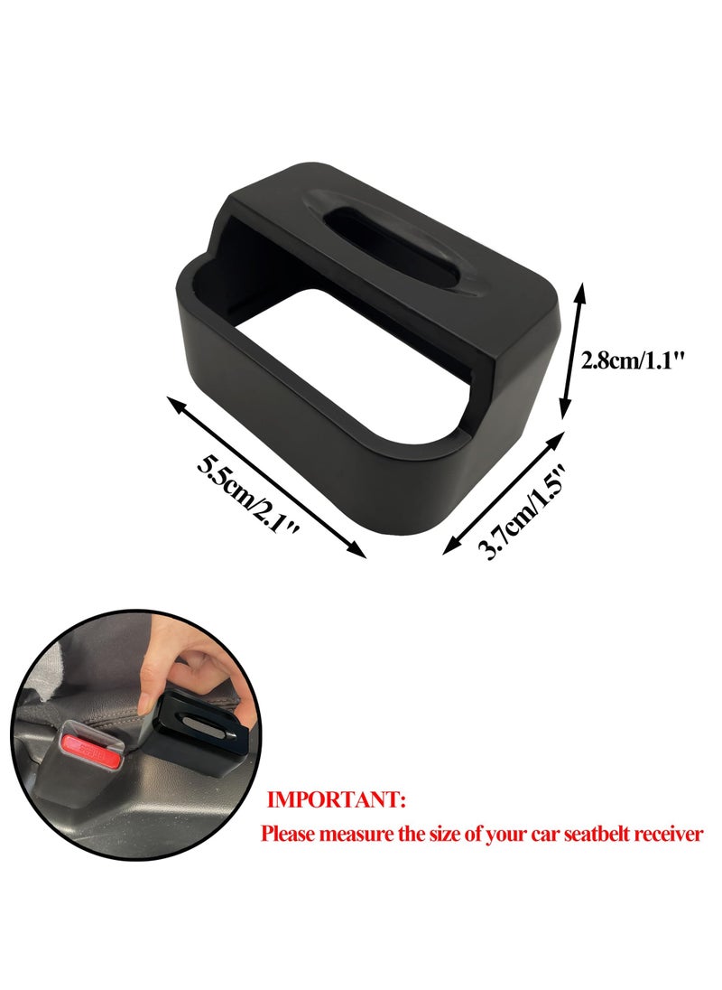 Generic - Car Seatbelt Buckle Guard, Child Seat Belt Lock Seatbelt Buckle Cover Seat Belt Lock Cover Black Seat Belt Lock, Buckle Guard for Kids/Special Needs, 4-Pack Fit Most Car (Expect Truck) - Image 1