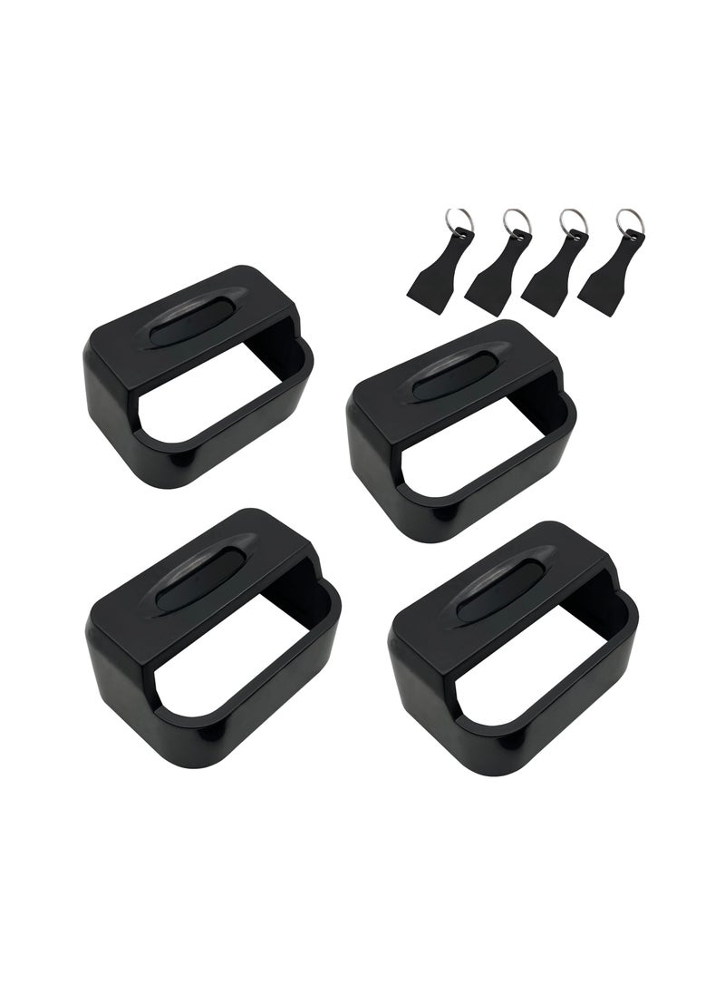Generic - Car Seatbelt Buckle Guard, Child Seat Belt Lock Seatbelt Buckle Cover Seat Belt Lock Cover Black Seat Belt Lock, Buckle Guard for Kids/Special Needs, 4-Pack Fit Most Car (Expect Truck) - Image 1