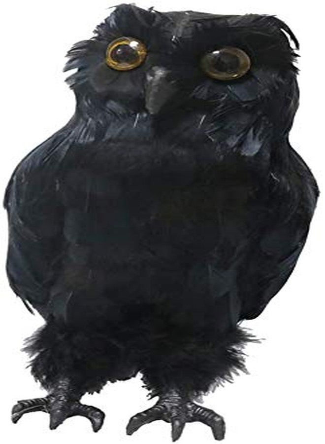 koTTIYA Artificial Owl Figurine Fake Feathered Owl Landscape Animal Ornaments Crafts, Garden & Yard Decoration - Image 2