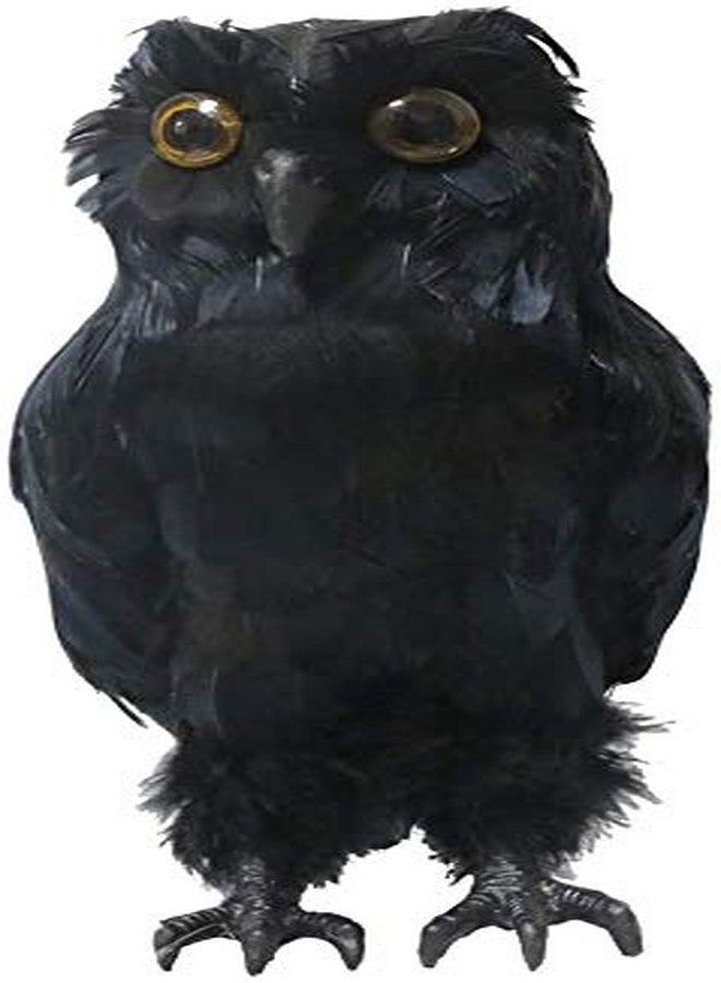 koTTIYA Artificial Owl Figurine Fake Feathered Owl Landscape Animal Ornaments Crafts, Garden & Yard Decoration - Image 1