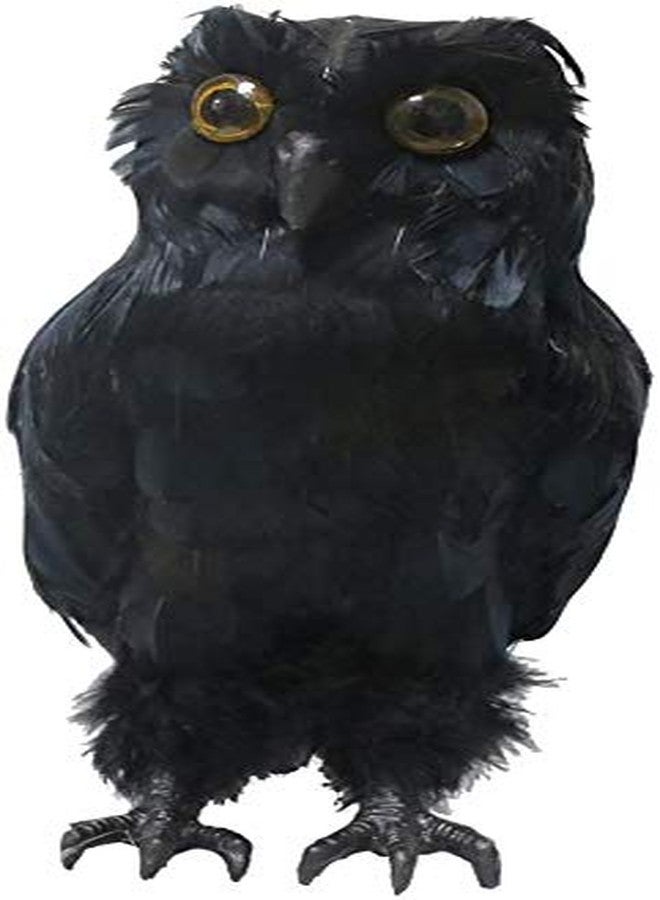 koTTIYA Artificial Owl Figurine Fake Feathered Owl Landscape Animal Ornaments Crafts, Garden & Yard Decoration - Image 3