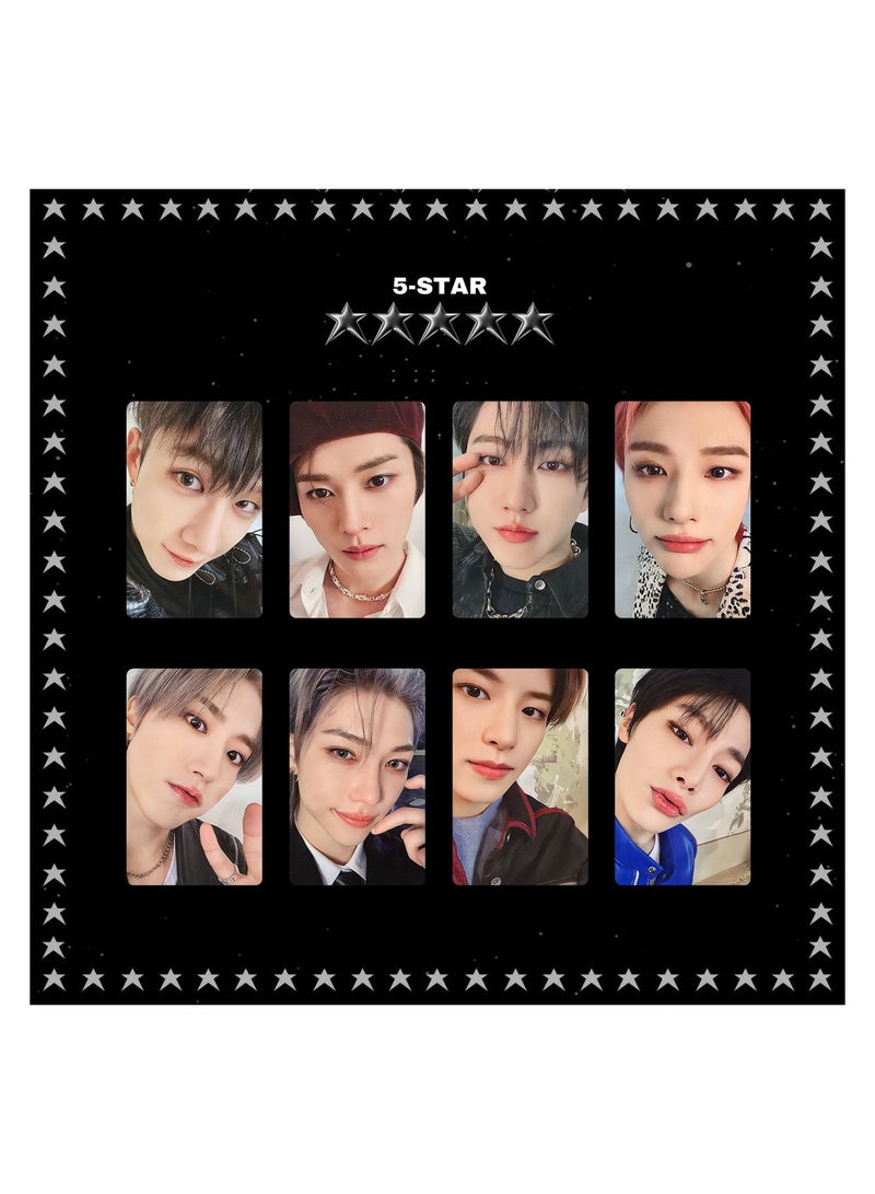 NIBEMINENT 8 Pcs Kpop Stray Kids 5-STAR Lomo Cards Card For Fans Collection Gifts