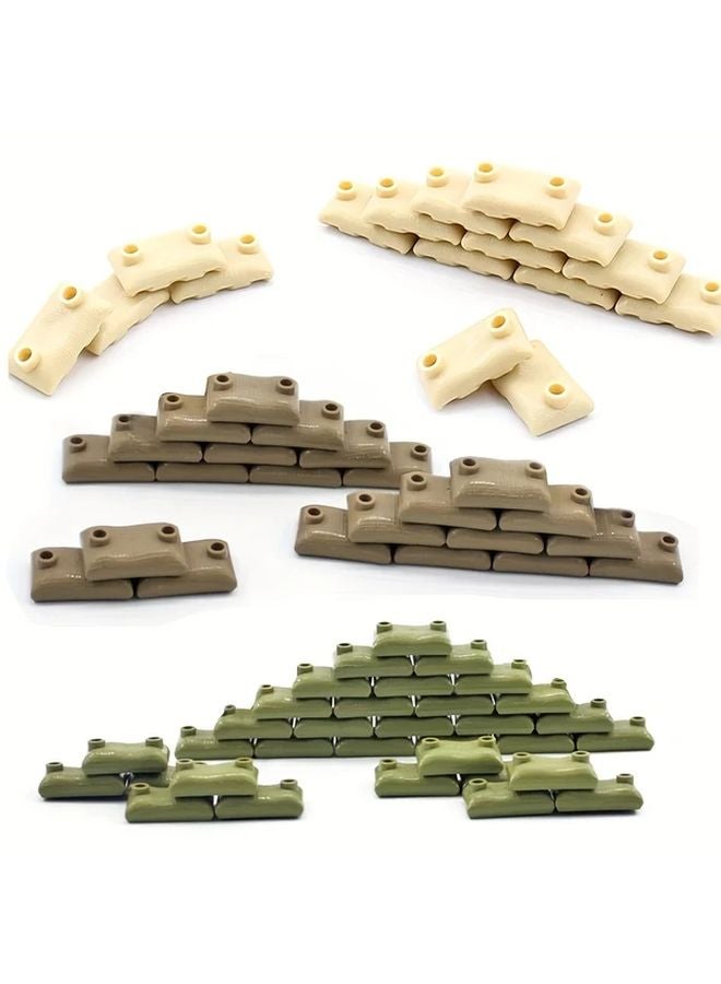 60 Pcs Dark Green Small Particles Sandbags Bulk Bricks Building Blocks Accessories DIY Parts For Boys Gift - Image 2