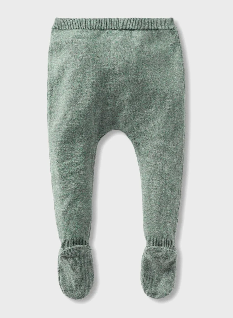 MANGO Infant Knitted Footed Leggings
