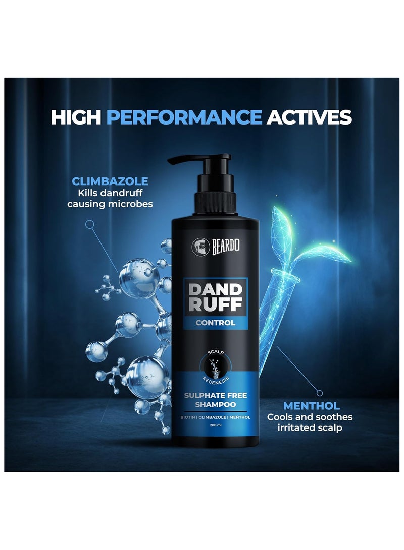 BEARDO Dandruff Control Sulphate Free Shampoo 200ml - Image 3