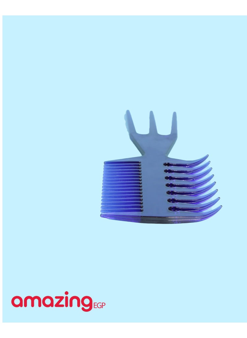 amazing.EGP Hair Comb Styling Set Tail Combs Double Side Brushes Afro Pick Pik Comb African American Hair Brush Barber (BLUE)  - Image 4