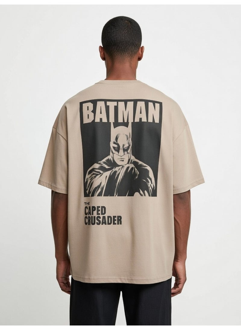Batman MENS T-SHIRT OVERSIZE DROPPED SHOULDER T-SHIRT - Image 4