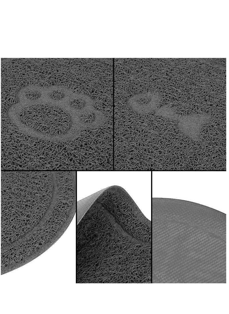 KASTWAVE - Silicone Pet Feeding Mat, Feeding Bowl Mat Waterproof Non-slip Pet Food PVC Mat for Cats and Dogs - Image 1