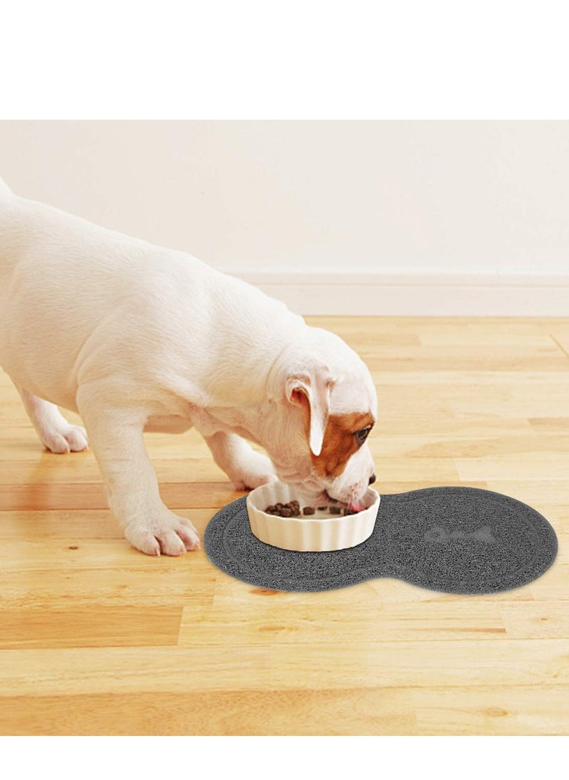KASTWAVE - Silicone Pet Feeding Mat, Feeding Bowl Mat Waterproof Non-slip Pet Food PVC Mat for Cats and Dogs - Image 1