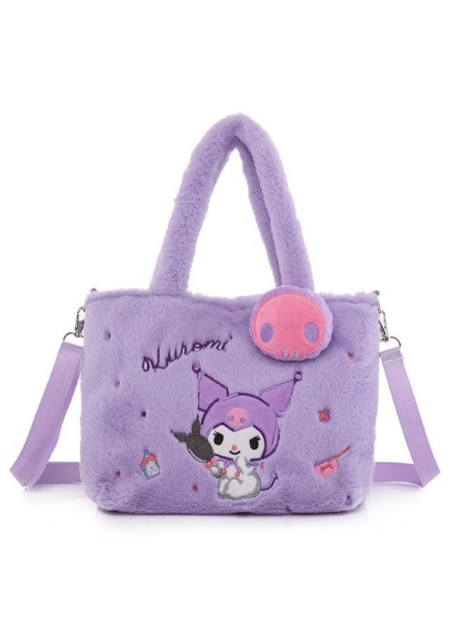 Sanrio plush crossbody bag with adjustable shoulder strap - Image 1