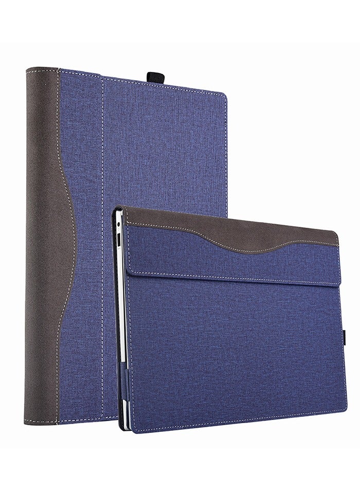 عام غطاء متوافق مع لاب توب إتش بي سبكتر إكس 360 2 في 1 مقاس 14 إنش طراز 14-eu و14t-eu - حافظة واقية من جلد PU مع حامل تبريد قابل للطي - Image 2