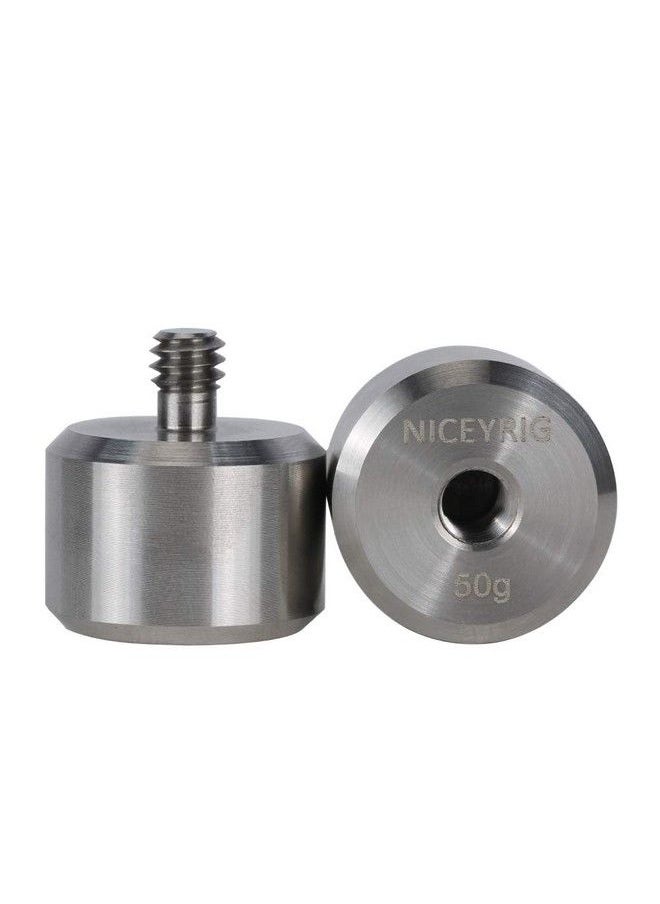 NICEYRIG - Gimbal Counter Weight Set 50G X 2 Heavysided Camera Counterweight For Dji Ronin Rs2 Rsc2 S Sc Zhiyun Weebill S Crane M2 Plus 3422 - Image 1