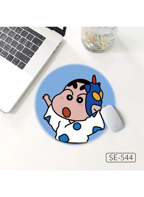 Cute Cartoon Crayon Small Round Mouse Pad High Sensitive Thickened Non-Slip Office Small Table Mat Girls Non-Slip-Color:30x 30cm 3mm Thick Diatom Mud Cushion-Pattern:SE-544-wearing A Dynamic Superman Mask Small New