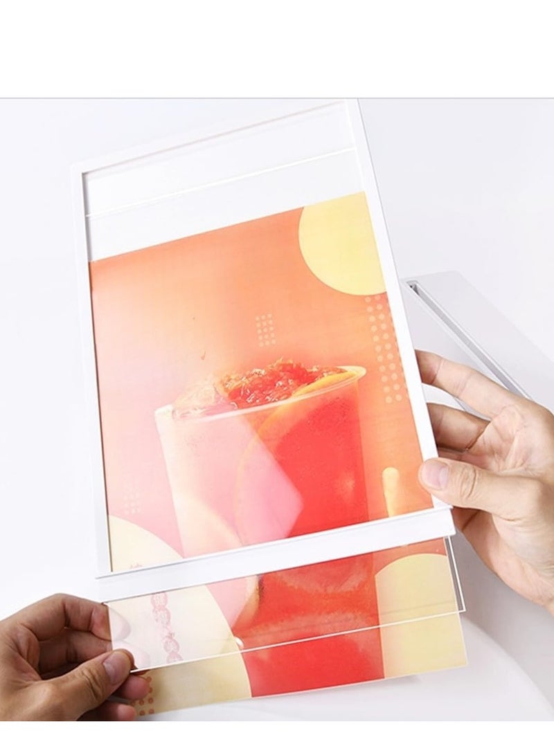 Eckek   LED Sign Holder Clear Sign Holder with LED Light Box, Table Menu Display Stand LED Menu Board A4 - Image 5