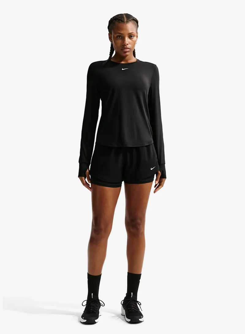 Nike BLACK Dri-FIT One Classic T-Shirt for Women | Best Price UAE