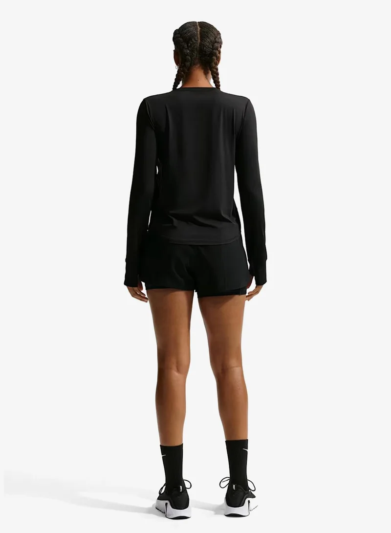 Nike BLACK Dri-FIT One Classic T-Shirt for Women | Best Price UAE