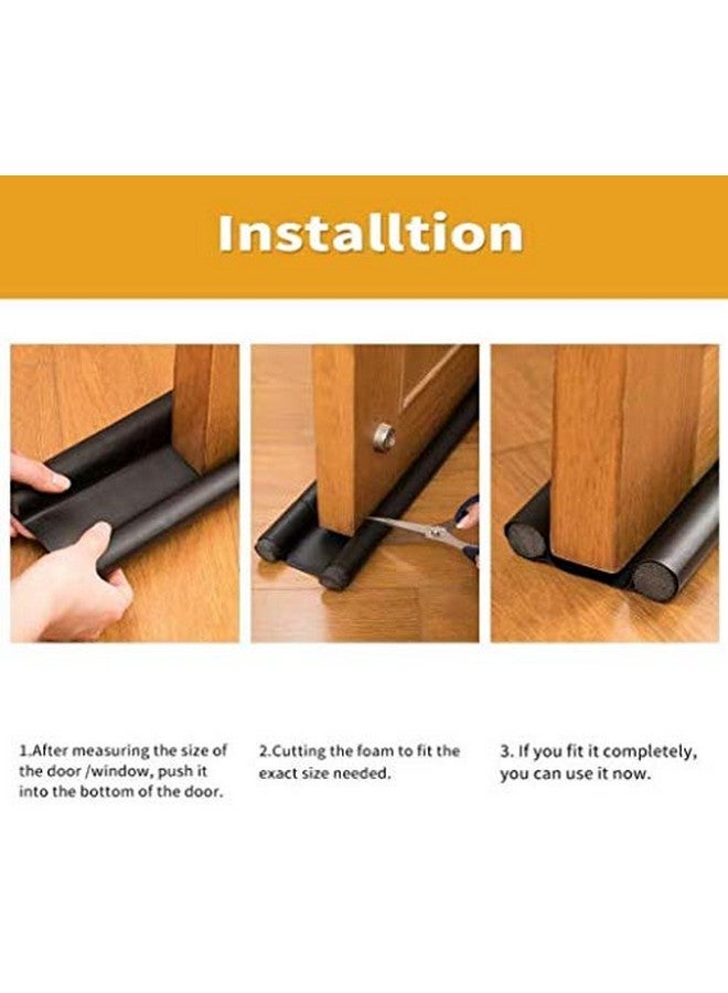 Radiant PVC Door Guard (39 Inches, Brown, Pack of 3) Gap Filler for Door Bottom Seal Strip - Sound-Proof, Reduce Noise, Energy Saving Door Stopper for Reduce Door Dust, Insects Protector - Image 3