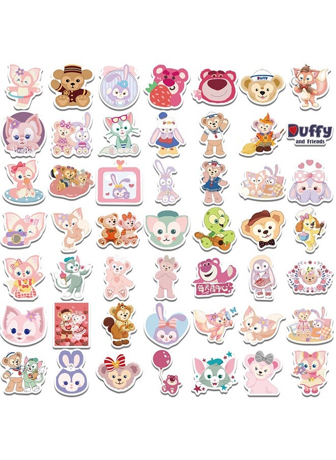 Beyond 100Pcs Girls Gentle Cartoon Bear Sticker, Pink Aesthetic Graffiti Sticker for Kids Teens, Cute Pink Laptops Decals for Water Bottles Journal Bag Phone  - Image 5