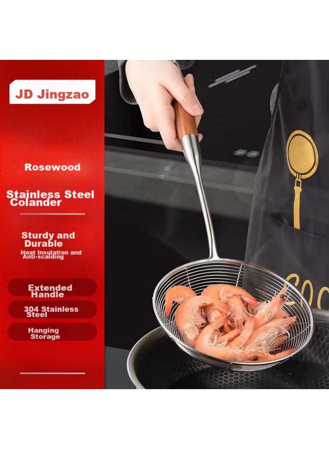 JD.com Jd Jingzao 304 Stainless Steel Strainer Skimmer Ladle, Hot Pot Large Strainer, Deep-frying Spoon, Skimmer, Anti-scalding Spoon, Large Size - Image 1