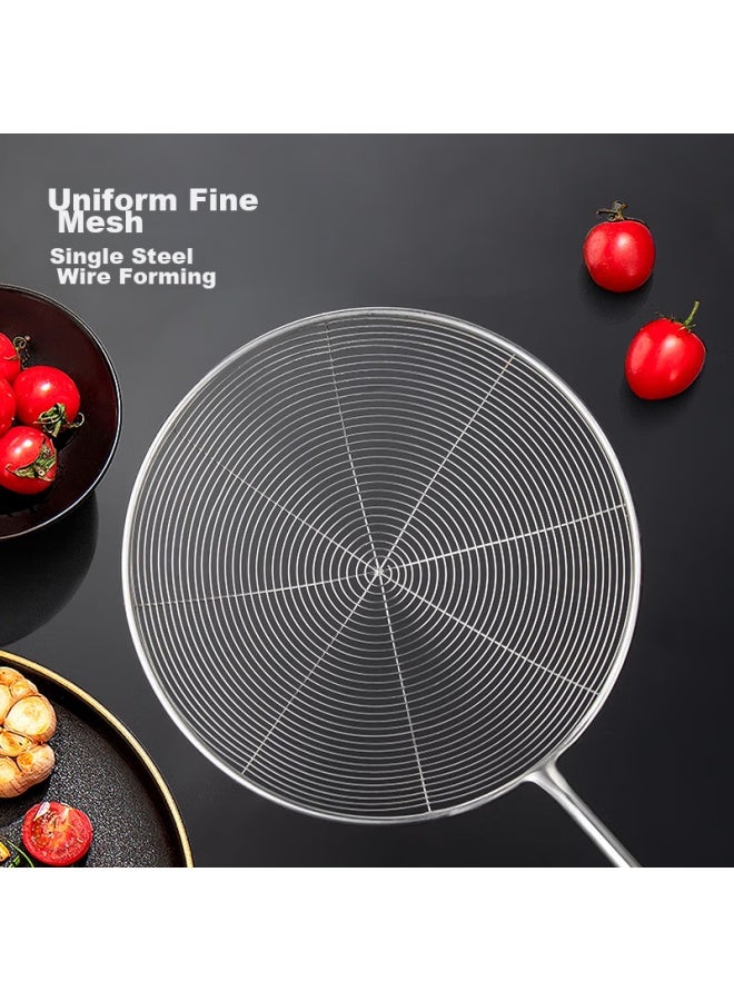 JD.com Jd Jingzao 304 Stainless Steel Strainer Skimmer Ladle, Hot Pot Large Strainer, Deep-frying Spoon, Skimmer, Anti-scalding Spoon, Large Size - Image 4