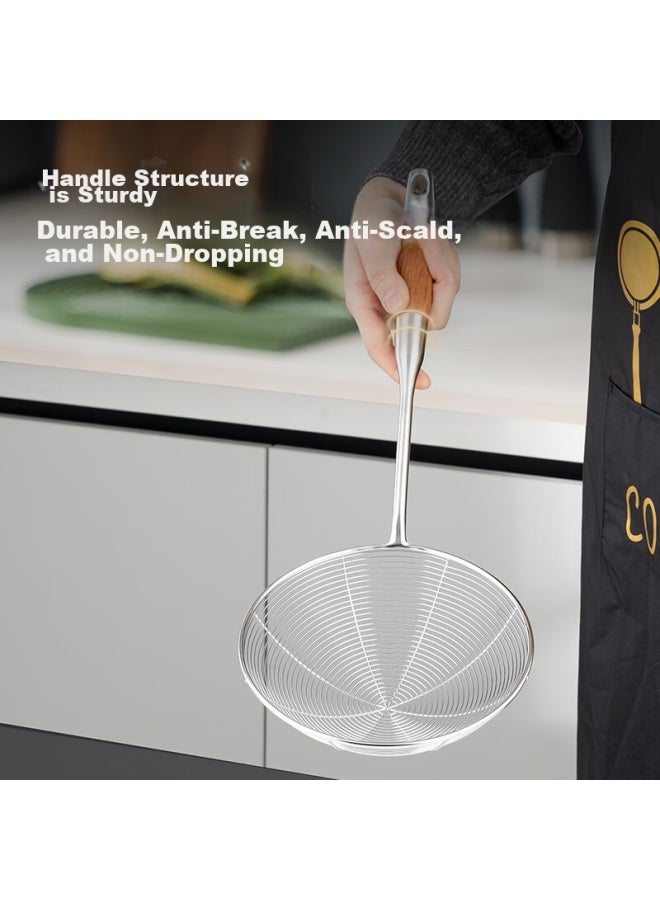 JD.com Jd Jingzao 304 Stainless Steel Strainer Skimmer Ladle, Hot Pot Large Strainer, Deep-frying Spoon, Skimmer, Anti-scalding Spoon, Large Size - Image 3