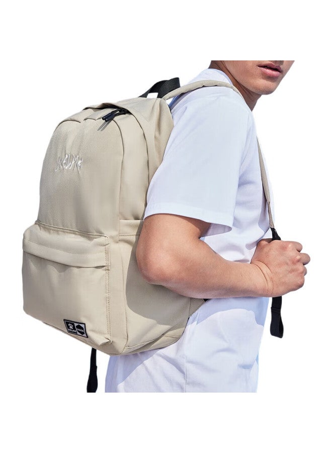 KELME Backpack, Outdoor Sports, Portable, Large Capacity, Travel Backpack, Student Schoolbag, Light Khaki, One Size Fits All - Image 1