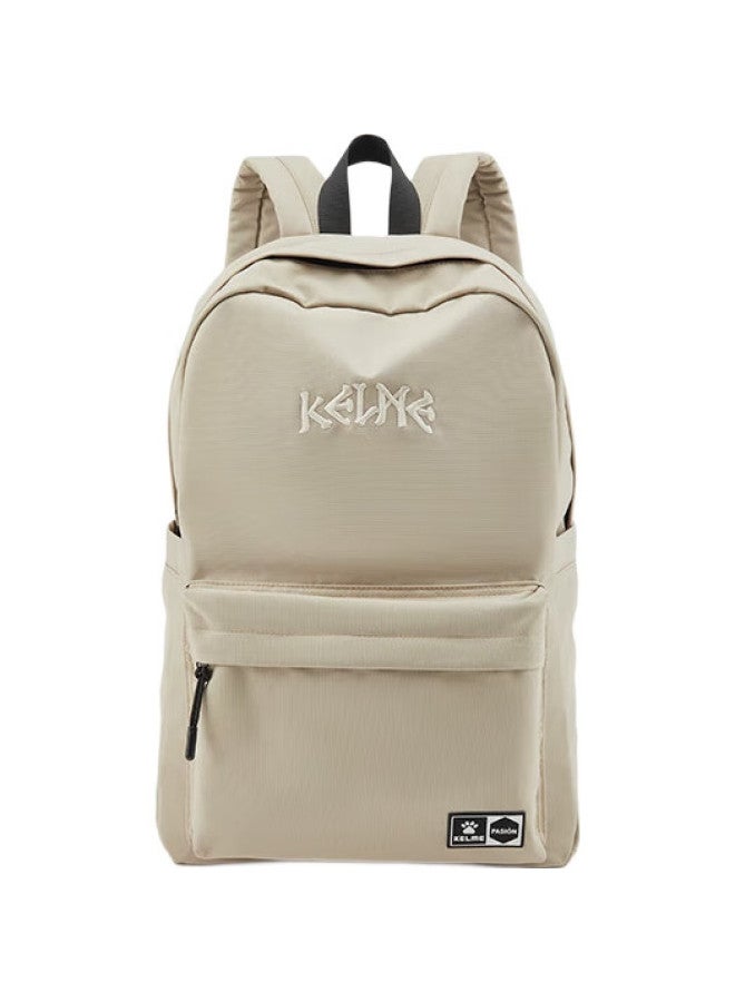 KELME Backpack, Outdoor Sports, Portable, Large Capacity, Travel Backpack, Student Schoolbag, Light Khaki, One Size Fits All - Image 3