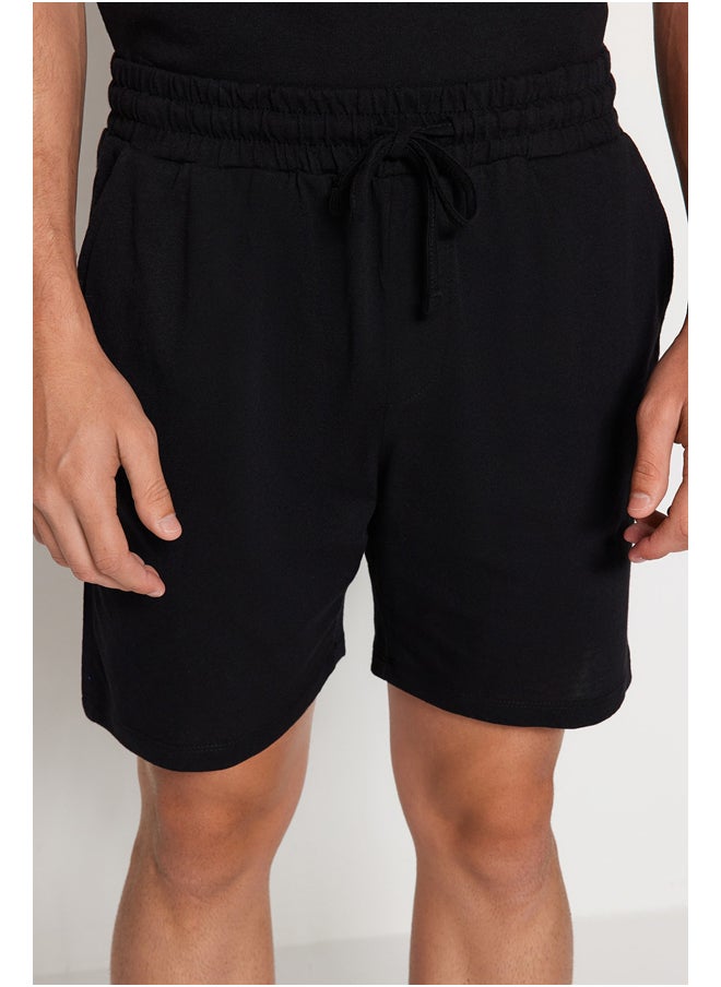trendyol - Men's Black Regular Fit Knitted Pajamas Set - Image 1