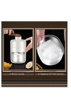 Y&D Shaved Ice Machine,Portable Crusher Snow Cone Machine with Cube Tray,Manual for Home,BPA Free Shaver,  - Image 3