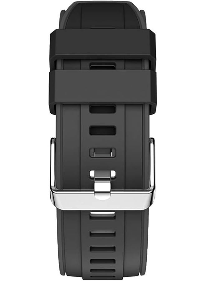 إيروريكس سوار سيليكون رياضي ثنائي اللون لساعة هواوي جي تي 22 مم، أسود - Image 3