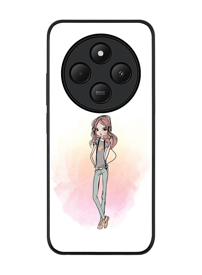 Stylizedd For Xiaomi Poco C75 Case,Slim fit Camera Protection, Shockproof Thin Phone cover - Girl Next Door - Image 1