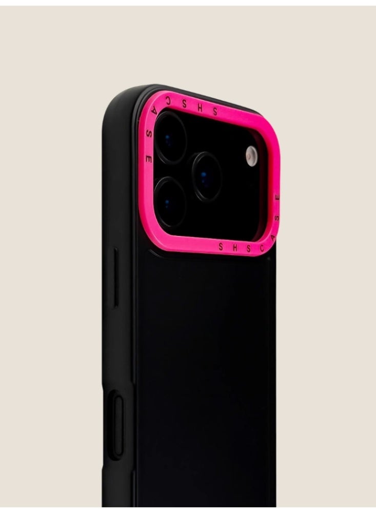 حالة الهاتف المحمول مناسبة لـ iPhone 17 Pro: قشرة ناعمة للجلد ، غطاء واقي مكافح السقوط باللون ، أسود - Image 2