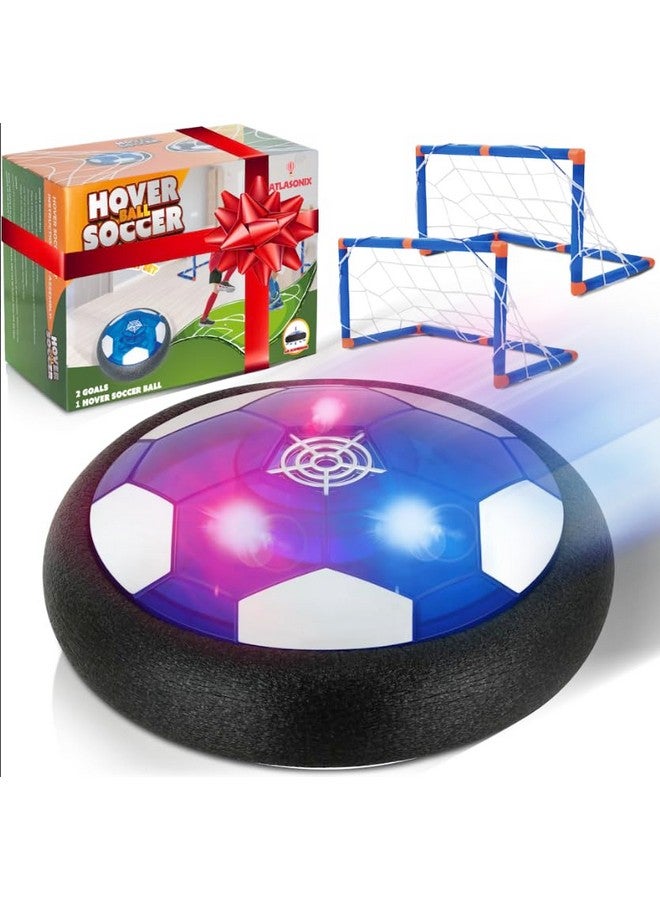 Atlasonix Hover Soccer Ball, Indoor Soccer Ball, Boy Birthday Gifts, Indoor Toy Games, 1 Balls with 2 Goals, Indoor 3 in 1 Pack, Floating Gliding Disk - Image 1