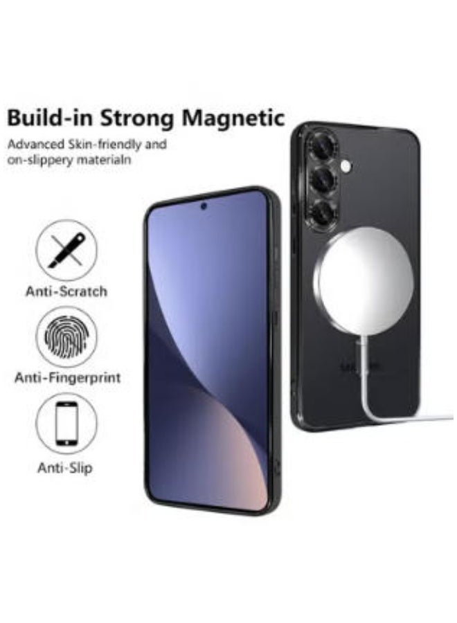 QIRG Soft Clear Case for Samsung Galaxy A57 , Camera Lens Full Protection, Wireless Charging, Shockproof Electroplated TPU Phone Cover (black) - Image 4