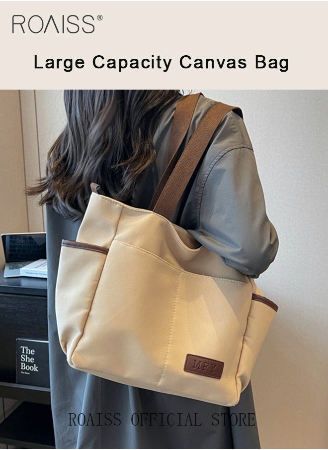 Large Capacity Shoulder Bag  Durable Macaron Color Scheme Smooth Zipper Solid Color Tote Bag - pzsku/Z1CEC08B41F7378FA8364Z/45/_/1704529851/231c4423-cf0c-490f-a36d-a2f167e7d0a7